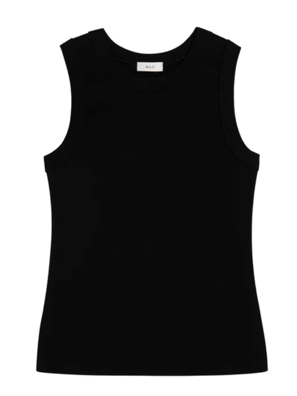 A.L.C. Black Sleeveless Crewneck Tank